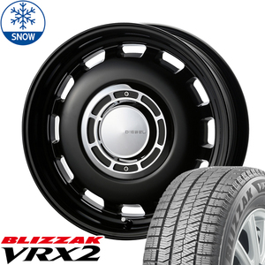 新品 タンク ルーミー トール 165/65R14 14インチ BS BLIZZAK VRX2 クロスブラッド ディーゼル スタッドレス タイヤ ホイール セット 4本