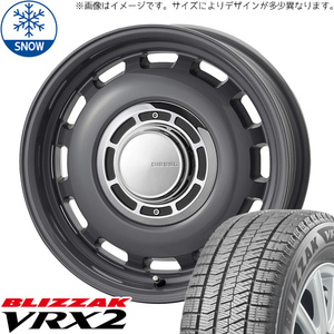 新品 シャトル 185/60R15 15インチ ブリヂストン ブリザック VRX2 クロスブラッド ディーゼル スタッドレス タイヤ ホイール セット 4本