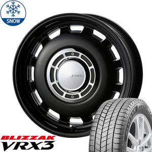 新品 タンク ルーミー トール ブリザック VRX3 165/65R14 14インチ ディーゼル 5.0J +35 4/100 スタッドレス タイヤ ホイール セット 4本