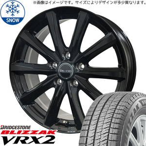 新品 アクアクロスオーバー 185/60R16 BS BLIZZAK VRX2 ディレット M10 16インチ 6.0J +42 4/100 スタッドレス タイヤ ホイール セット 4本