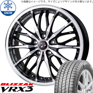 新品 アクア クロスビー 175/65R15 BS BLIZZAK VRX3 プレシャス HM3 15インチ 5.5J +43 4/100 スタッドレス タイヤ ホイール セット 4本