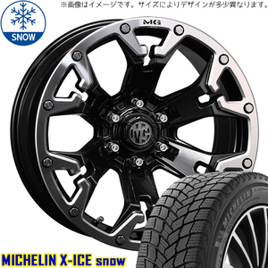 新品 クラウン CX-3 デリカ 215/60R16 16インチ ミシュラン X-ICE SNOW CRIMSON MG GOLEM スタッドレス タイヤ ホイール セット 4本