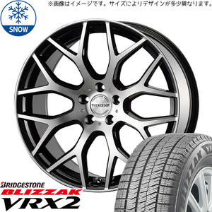 新品 クラウン 225/45R18 BS VRX2 ヴェネルディ レッジェーロ 18インチ 8.0J +43 5/114.3 スタッドレス タイヤ ホイール セット 4本