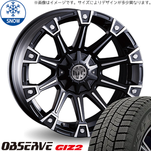 新品 クラウン CX-3 デリカ 215/60R16 16インチ TOYO オブザーブ GIZ2 CRIMSON MG MONSTER スタッドレス タイヤ ホイール セット 4本