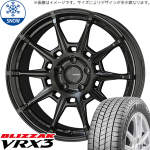 新品 セレナ シビック 215/45R17 17インチ ブリヂストン ブリザック VRX3 ガレルナ レフィーノ スタッドレス タイヤ ホイール セット 4本