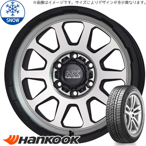 新品 ハスラー ハンコック W626 165/60R15 15インチ マッドクロス レンジャー 4.5J +45 4/100 スタッドレス タイヤ ホイール セット 4本