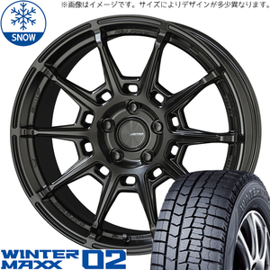 新品 エスティマ フーガ 225/50R18 18インチ ダンロップ WM02 ガレルナ レフィーノ スタッドレス タイヤ ホイール セット 4本