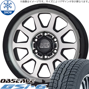 新品 ジムニー AZオフロード 175/80R16 16インチ TOYO オブザーブ GSI-6 MADCROSS RANGER スタッドレス タイヤ ホイール セット 4本