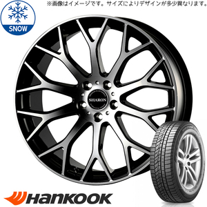 新品 レガシィB4 225/45R18 HANKOOK W626 ヴェネルディ シャロン 18インチ 7.5J +48 5/100 スタッドレス タイヤ ホイール セット 4本