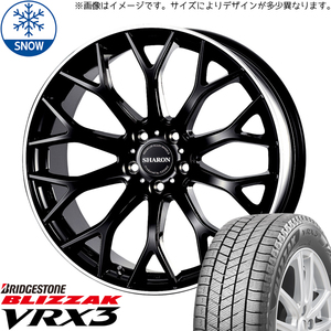 新品 ノア ヴォクシー 225/40R19 BS VRX3 ヴェネルディ シャロン 19インチ 8.0J +42 5/114.3 スタッドレス タイヤ ホイール セット 4本