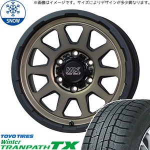 新品 プリウスα ノア ヴォクシー 205/55R17 17インチ TOYO トランパス TX MADCROSS RANGER スタッドレス タイヤ ホイール セット 4本