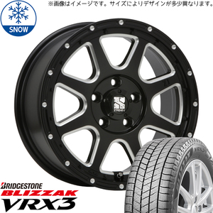 新品 エクストレイル 215/65R16 16インチ ブリヂストン ブリザック VRX3 MLJ XTREME-J スタッドレス タイヤ ホイール セット 4本