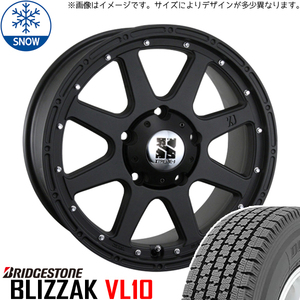 新品 ハイゼットピクシス 145/80R12 12インチ ブリヂストン ブリザック VL1(VL10) MLJ XTREME-J スタッドレス タイヤ ホイール セット 4本