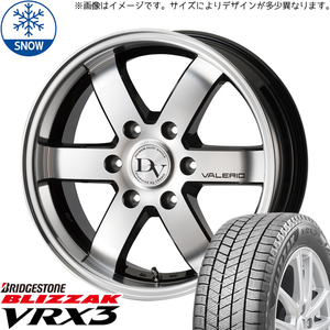 新品 ハイエース 215/65R16 BS BLIZZAK VRX3 ヴェネルディ ヴァレリ 16インチ 6.5J +38 6/139.7 スタッドレス タイヤ ホイール セット 4本