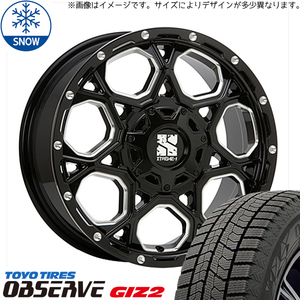 新品 クラウン CX-3 デリカ 215/60R16 16インチ TOYO オブザーブ GIZ2 MLJ XTREME-J XJ06 スタッドレス タイヤ ホイール セット 4本