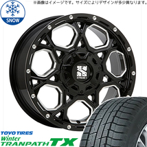 新品 デリカ ヤリスクロス 215/55R17 17インチ トーヨータイヤ トランパス TX MLJ XTREME-J XJ06 スタッドレス タイヤ ホイール セット 4本_画像1