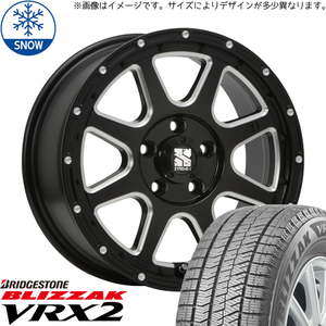 新品 エクストレイル 215/60R17 17インチ ブリヂストン ブリザック VRX2 MLJ XTREME-J スタッドレス タイヤ ホイール セット 4本