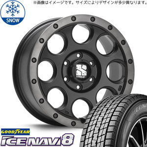 新品 クラウン CX-3 デリカ 215/60R16 16インチ グッドイヤー アイスナビ 8 MLJ XTREME-J XJ03 スタッドレス タイヤ ホイール セット 4本