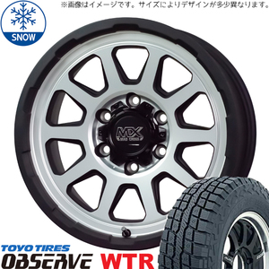 新品 スズキ ジムニー 185/85R16 16インチ トーヨータイヤ オブザーブ W/T-R MADCROSS RANGER スタッドレス タイヤ ホイール セット 4本