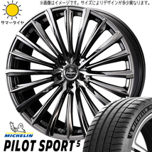 新品 ステップワゴン アテンザ 225/40R18 ミシュラン PS5 クレンツェ 225EVO 18インチ 7.5J +55 5/114.3 サマータイヤ ホイール 4本SET_画像1