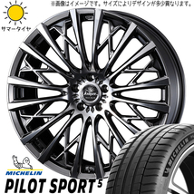 新品 ヴォクシー ノア 215/40R18 MICHELIN PS5 クレンツェ 855EVO 18インチ 7.5J +53 5/114.3 サマータイヤ ホイール 4本SET_画像1