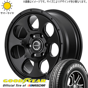 新品 ハイエース 195/80R15 107/105 グッドイヤー ナスカー マッドエージェント 15インチ 6.0J +33 6/139.7 サマータイヤ ホイール 4本SET