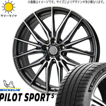 新品 プリウスα アベニール 215/45R18 ミシュラン PS5 アスト M4 18インチ 7.0J +38 5/114.3 サマータイヤ ホイール 4本SET_画像1