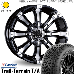 新品 ハイラックス サーフ プラド 265/65R17 17インチ BFGoodrich T/A ビースト 8.0J +25 6/139.7 サマータイヤ ホイール 4本SET