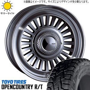 新品 ハイラックスサーフ 265/70R16 16インチ TOYO OPENCOUNTRY R/T カリフォルニア 7.0J +15 6/139.7 サマータイヤ ホイール 4本SET