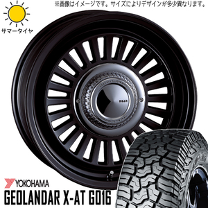 新品 ハイラックスサーフ 265/70R16 16インチ Y/H X-AT G016 DEAN カリフォルニア 7.0J +15 6/139.7 サマータイヤ ホイール 4本SET