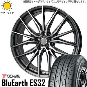 新品 プリウス 195/55R16 ヨコハマ ブルーアース Es ES32 レシャス アスト M4 16インチ 6.0J +40 5/100 サマータイヤ ホイール 4本SET