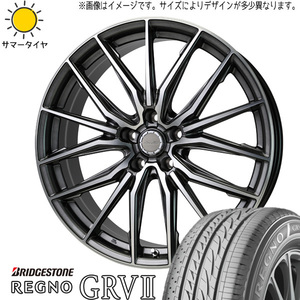 新品 カムリ クラウン 225/45R18 BS レグノ GRV2 レシャス アスト M4 18インチ 7.0J +38 5/114.3 サマータイヤ ホイール 4本SET