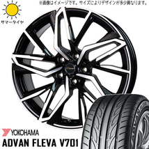 新品 アルファード ハリアー 245/40R20 Y/H ADVAN フレバ V701 クロノス CH112 20インチ 8.0J +38 5/114.3 サマータイヤ ホイール 4本SET_画像1