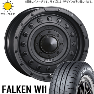 新品 ハイエース 215/65R16 16インチ 109/107 ファルケン W11 ディーン コロラド 6.5J +38 6/139.7 サマータイヤ ホイール 4本SET