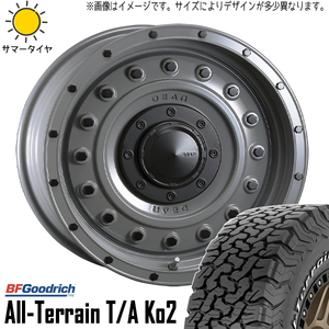 新品 デリカ エクストレイル 215/70R16 16インチ BFGoodrich T/A KO2 コロラド 7.0J +37 5/114.3 サマータイヤ ホイール 4本SET