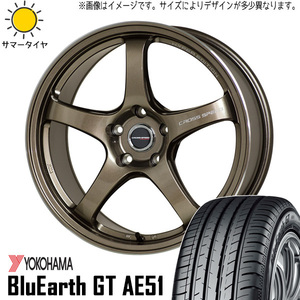 新品 スバル インプレッサ WRX 245/40R18 Y/H GT AE51 クロススピード CR5 18インチ 8.5J +55 5/114.3 サマータイヤ ホイール 4本SET