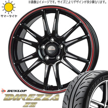 新品 ホンダ CR-Z 205/45R17 DUNLOP ディレッツァ Z3 クロススピード CR6 17インチ 7.0J +48 5/114.3 サマータイヤ ホイール 4本SET_画像1