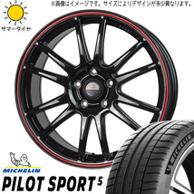 新品 プリウスα アベニール 215/45R18 ミシュラン PS5 CROSSSPEED CR6 18インチ 7.5J +38 5/114.3 サマータイヤ ホイール 4本SET_画像1