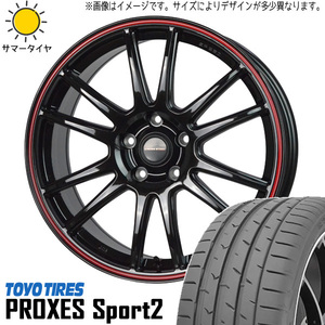 新品 クラウン CX-3 225/45R18 TOYO PROXESスポーツ2 クロススピード CR6 18インチ 8.0J +45 5/114.3 サマータイヤ ホイール 4本SET