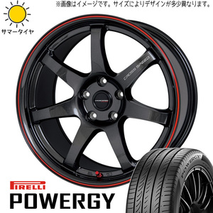 新品 ランサーエボリューション 245/40R18 ピレリ パワジー クロススピード CR7 18インチ 9.5J +35 5/114.3 サマータイヤ ホイール 4本SET