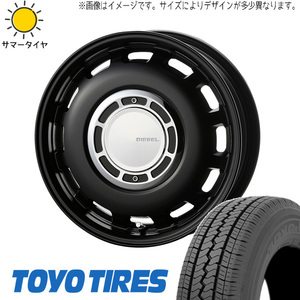 新品 軽トラ 軽バン 車検対応 LT規格 145R12 12インチ TOYO V02E ディーゼル 4.0J +42 4/100 サマータイヤ ホイール 4本SET