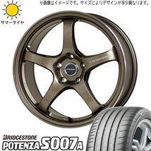 新品 SC430 245/40R18 275/35R18 BS ポテンザ S007A クロススピード CR5 18インチ 8.5J +35 5/114.3 サマータイヤ ホイール 4本SET_画像1