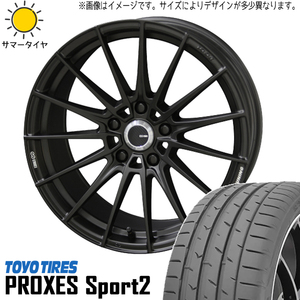 新品 プリウスα シルビア 225/40R18 TOYO スポーツ2 FC01 18インチ 8.0J +38 5/114.3 サマータイヤ ホイール 4本SET