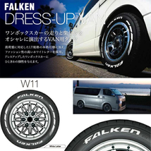 新品 ハイエース 215/60R17 109/107 ファルケン W11 シュタイナー FTX 17インチ 6.5J +38 6/139.7 サマータイヤ ホイール 4本SET_画像4