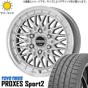 新品 レガシィB4 225/45R18 TOYO プロクセス スポーツ2 シュタイナー FTX 18インチ 7.5J +48 5/100 サマータイヤ ホイール 4本SET