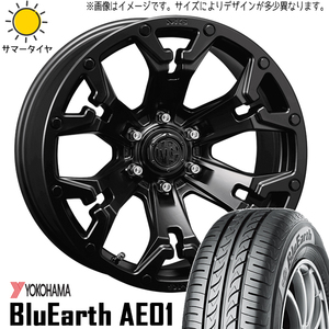 新品 クラウン CX-3 デリカ 215/60R16 16インチ Y/H AE01 マーテルギア ゴーレム 7.0J +35 5/114.3 サマータイヤ ホイール 4本SET