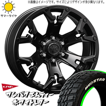 新品 パジェロミニ キックス 185/85R16 16インチ MUDSTAR ワンパク M/T MG ゴーレム 7.0J +35 5/114.3 サマータイヤ ホイール 4本SET_画像1