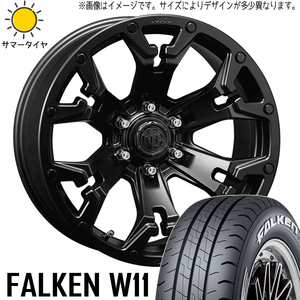 新品 アルファード 215/65R16 16インチ ファルケン W11 マーテルギア ゴーレム 7.0J +35 5/114.3 サマータイヤ ホイール 4本SET