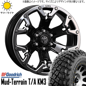 新品 FJ ハイラックス プラド 285/55R20 20インチ BFGoodrich T/A KM3 ゴーレム 8.5J +20 6/139.7 サマータイヤ ホイール 4本SET