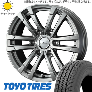 新品 ハイエース 215/70R15 15インチ 107/105 トーヨータイヤ V02E プロディータ HC2 6.0J +33 6/139.7 サマータイヤ ホイール 4本SET